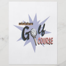 Miniatyrgolfbana Flygblad Designs