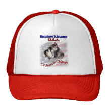 MiniatyrSchnauzer USA Trucker Kepsar