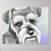 MiniatyrSchnauzerkonst Affischer