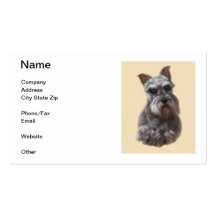MiniatyrSchnauzervisitkort