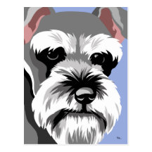 MiniatyrSchnauzervykort