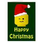 Minifig Santa skräddarsy den lyckliga julen min Mi Kort