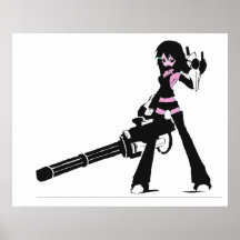 Minigun jänta! affisch