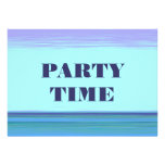 Minimalist konstverkpartyTime inbjudan