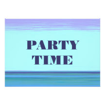 Minimalist konstverkpartyTime inbjudan