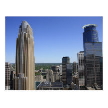 Minneapolis horisont från det Foshay torn Vykort