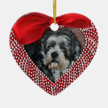 Minnes- hjärtformade prydnad för hund - JUL Julgransdekorationer