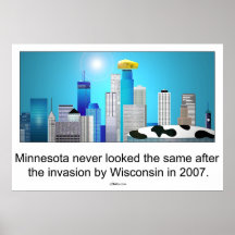Minnesota efter invasion vid Wisconsin;) Affisch