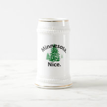 Minnesota Nice.  Period! (svart text) Kaffe Kopp