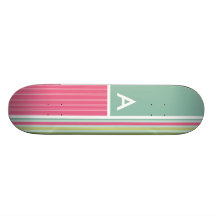 Mintgrönt- & rosarandar anpassningsbara skateboard