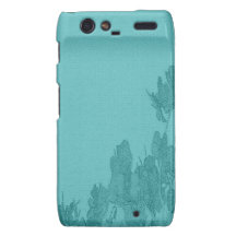 Minty grönt blom- Droid fodral