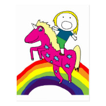Miranda ridningUnicorn Vykort