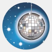 Mirrorball 2 rund klistermärke