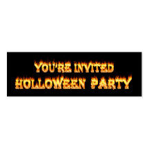 Mis stavade Holloween partyinbjudningar avfyrar in Visitkort