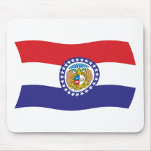 Missouri flagga Mousepad Musmatta