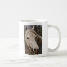 Mitt hästansikte kaffe koppar