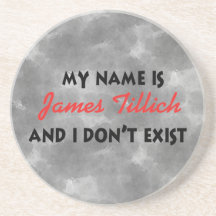 Mitt namn är James Tillich Underlägg För Glas
