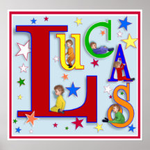 Mitt namn - "Lucas" tryck Affisch