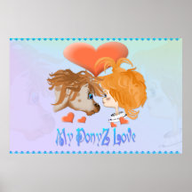 Mitt PonyZ kärlek märkte tryck Posters
