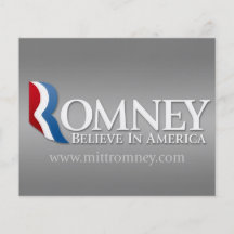 Mitt Romney för presidenten 2012 Flyg Blad