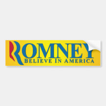 Mitt Romney - tro i Amerika Bildekal