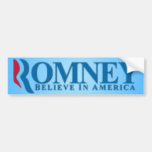 Mitt Romney - tro i Amerika Bildekaler