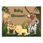 Mjuk Safaribaby showerinbjudan