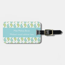 Mjuka Paisley Luggage Tag