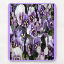 Mjukisdjur för Purlel Pansies w/purple Musmattor