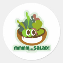 Mmmm sallad klistermärke