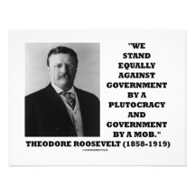Mobster för Plutocracy för Theodore Roosevelt stat Skräddarsydda Inbjudan