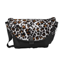 moderiktig leopardtryckdesign messenger bag