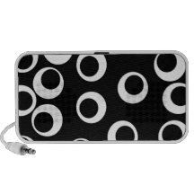 Moderiktig svartvit retro design iPhone speakers