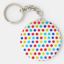Moderiktiga polka dotspoducts nyckelringar