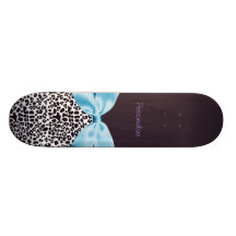 Moderiktigt Leopardtryck och strumpebandsorden med Anpassningsbara Skateboard