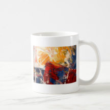 Modern abstrakt Expressionism Kaffe Muggar