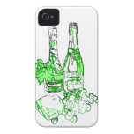 Modern champagnekonst iPhone 4 fodral