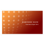 Modern contemporaryabstrakt pricker orange lutning visitkort