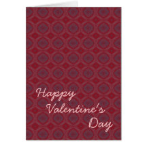 Modern diamantmönstervalentin kort för dag