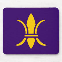 modern Fleur de Lis Mousepad