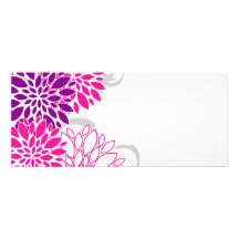 Modern floral wedding set custom invitations