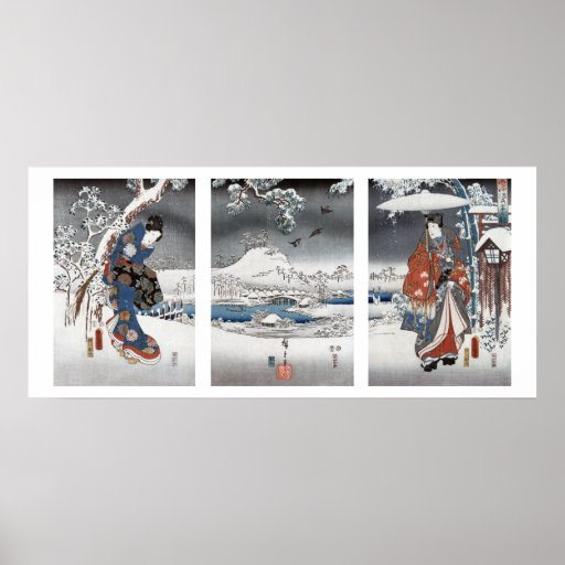 Modern Genji Triptychaffisch