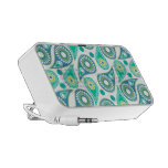 Modern grön Paisley kortkorthögtalare