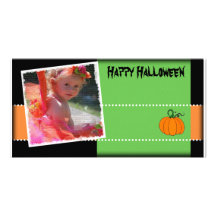 Modern Halloween inbjudan Fotokort Mall