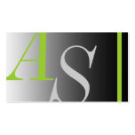 Modern Monogram 101 Visitkort Mallar