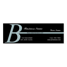 Modern Monogram B i himmelblått Visitkort Mallar