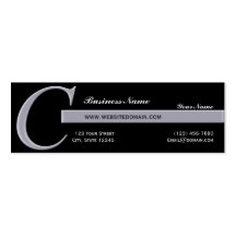 Modern Monogram C i den Smokey lilan Visitkort Mall