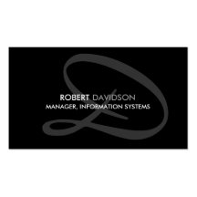 Modern och elegant Monogramvisitkortmall