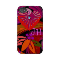 Modern romantisk case för iPhone 4 med monogramen