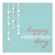 Modern valentines daypartyinbjudan